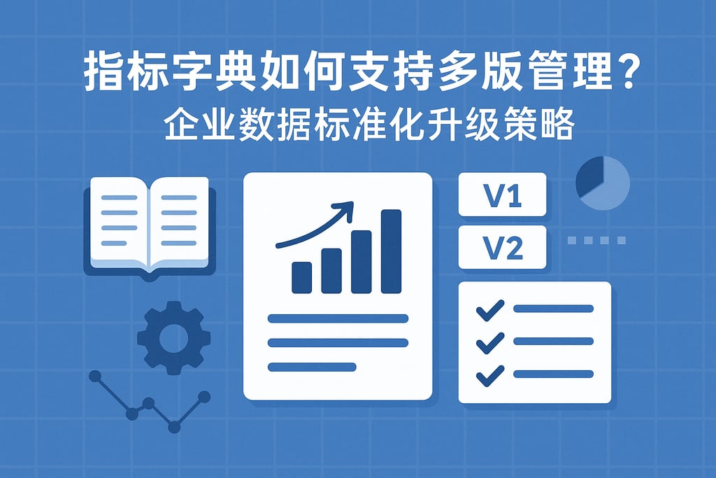 指标字典如何支持多版本管理？企业数据标准化升级策略
