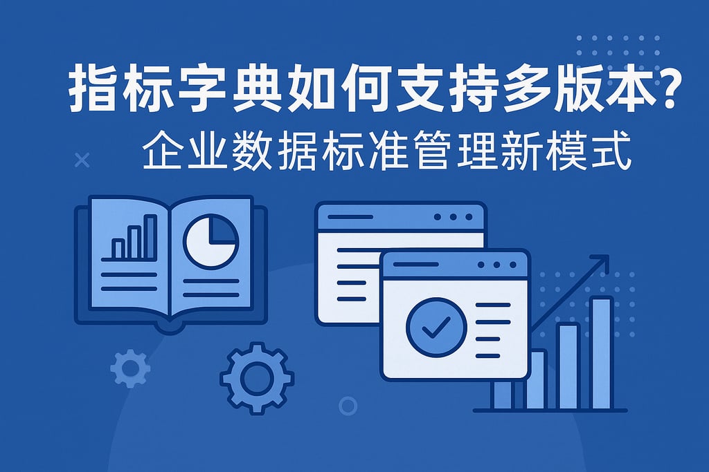 指标字典如何支持多版本？企业数据标准管理新模式