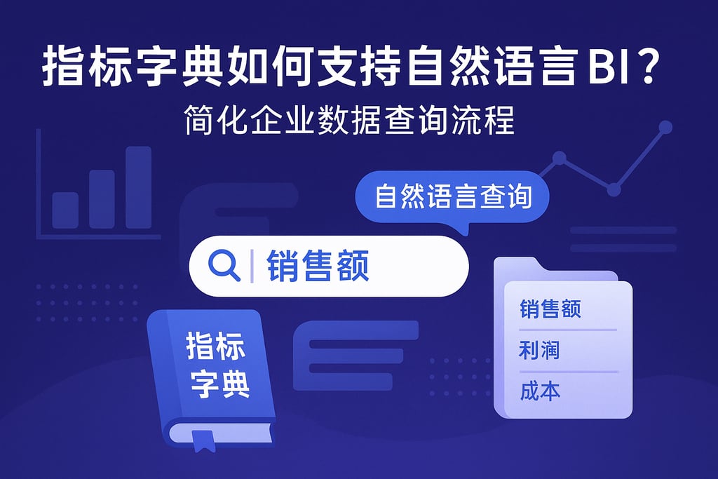 指标字典如何支持自然语言BI？简化企业数据查询流程