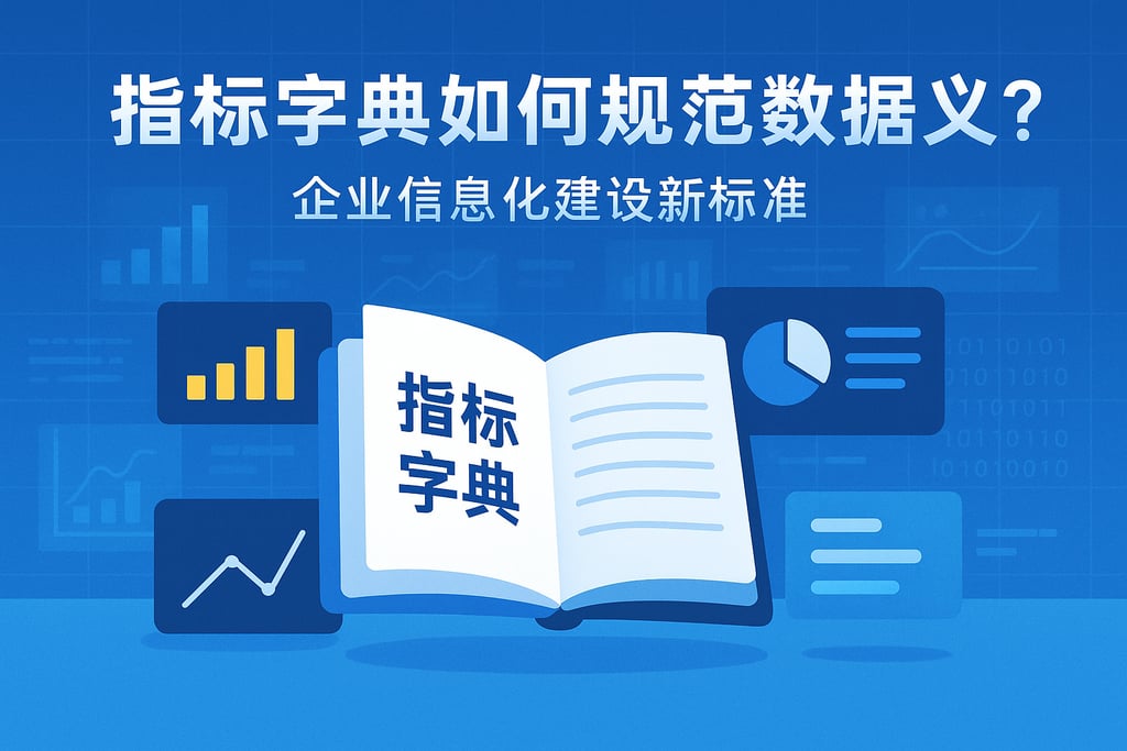 指标字典如何规范数据定义？企业信息化建设新标准