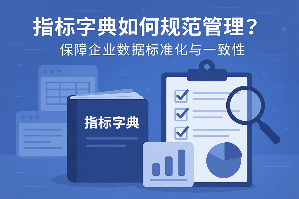 指标字典如何规范管理？保障企业数据标准化与一致性
