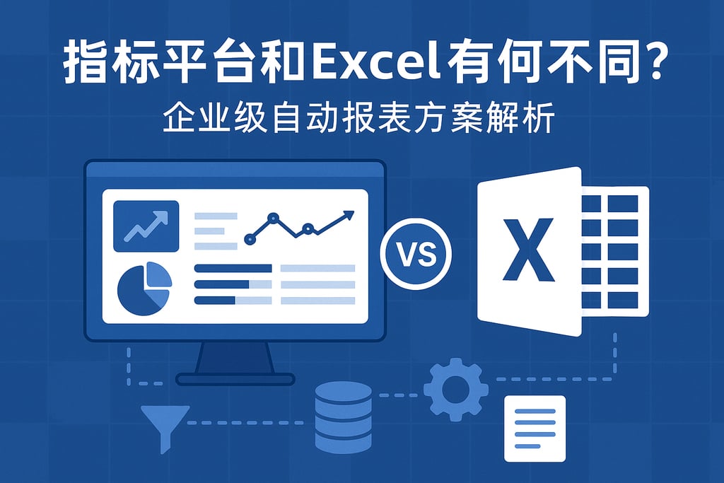 指标平台和Excel有何不同？企业级自动报表方案解析