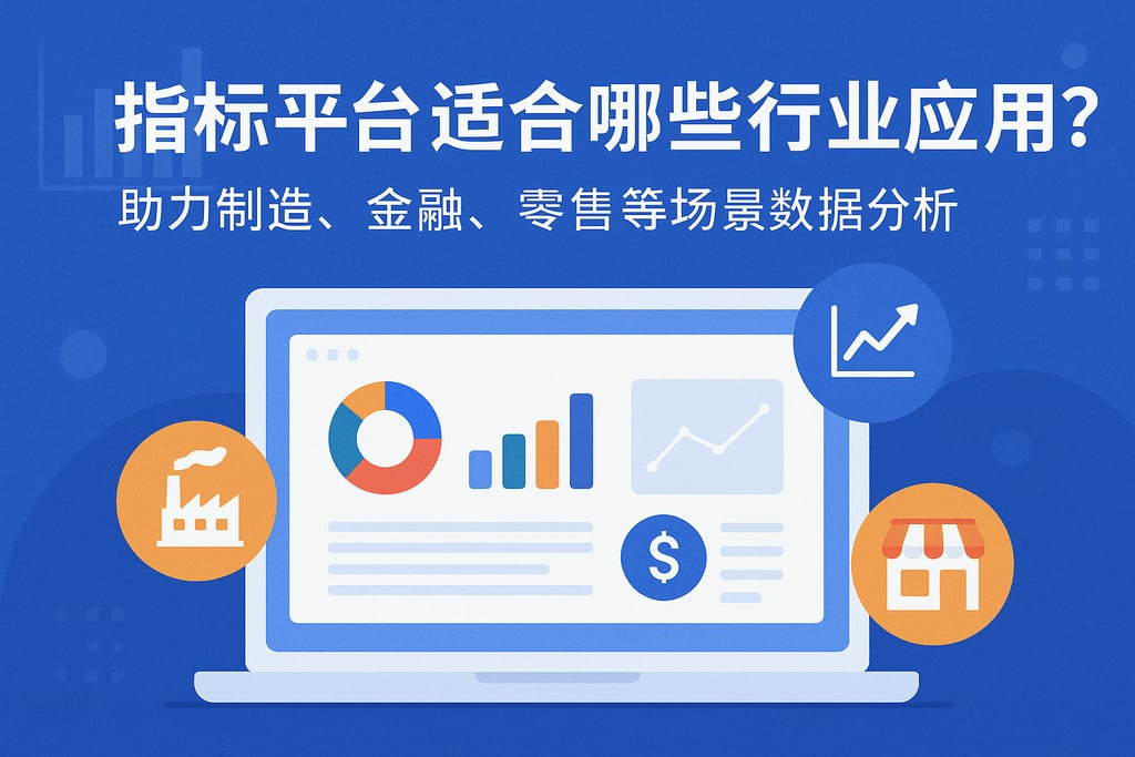 指标平台适合哪些行业应用？助力制造、金融、零售等场景数据分析