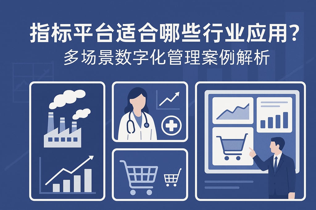指标平台适合哪些行业应用？多场景数字化管理案例解析
