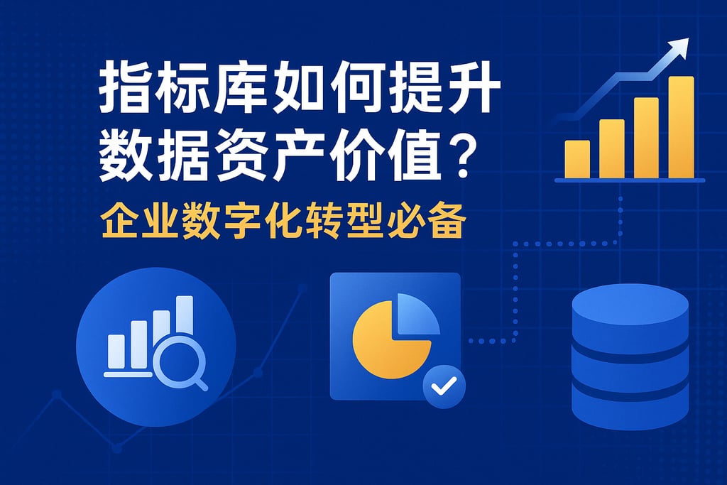 指标库如何提升数据资产价值？企业数字化转型必备