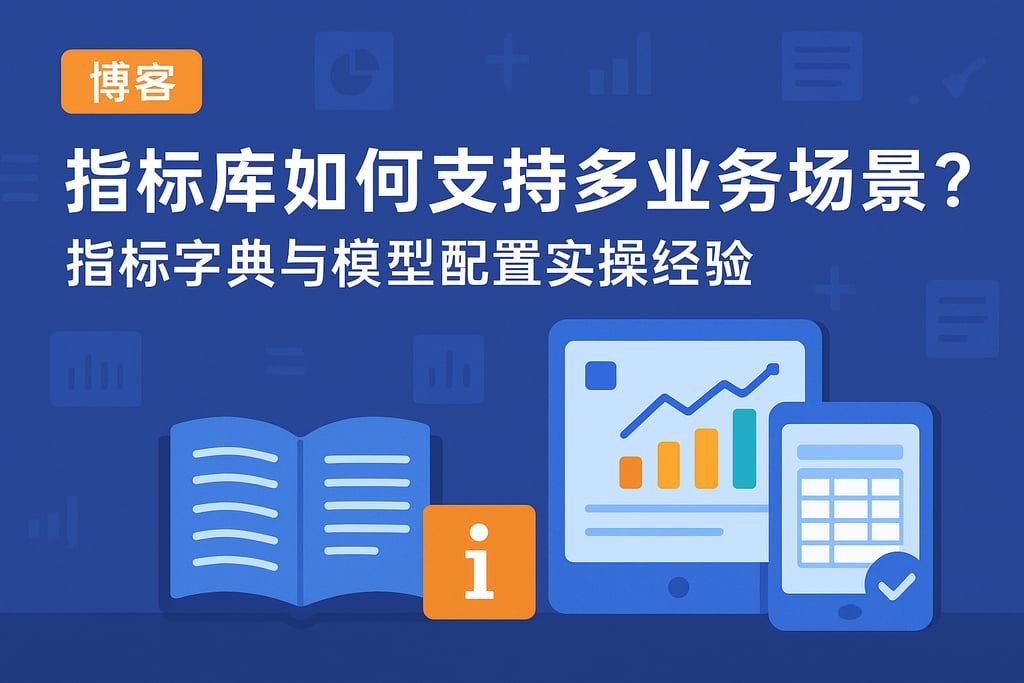 指标库如何支持多业务场景？指标字典与模型配置实操经验