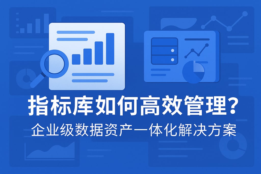 指标库如何高效管理？企业级数据资产一体化解决方案