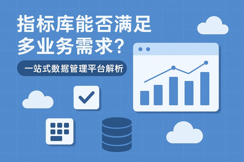 指标库能否满足多业务需求？一站式数据管理平台解析