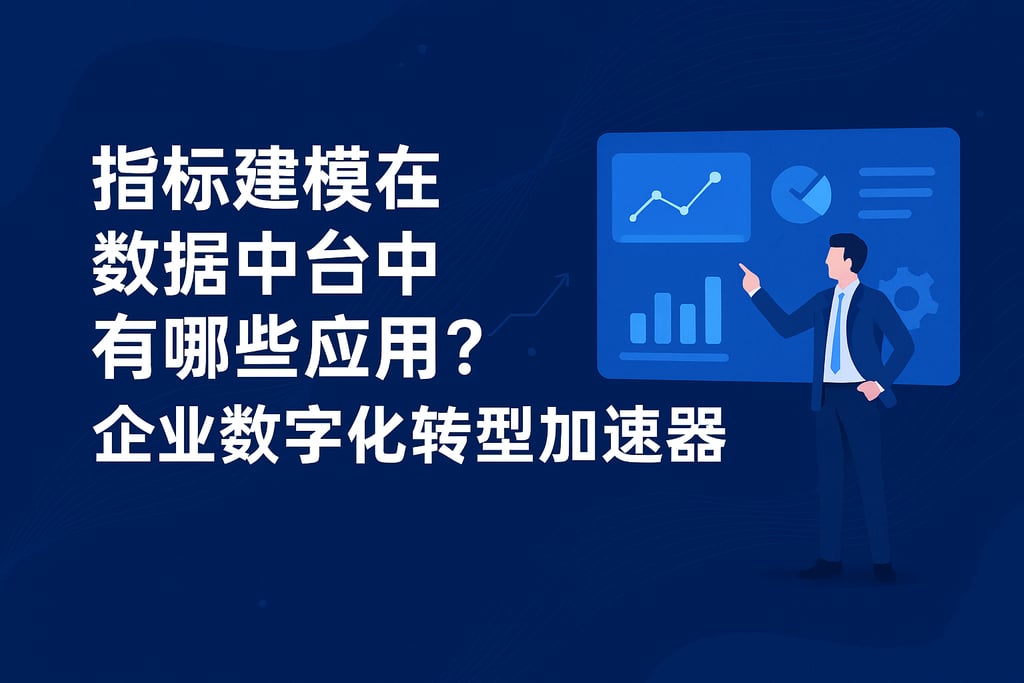 指标建模在数据中台中有哪些应用？企业数字化转型加速器