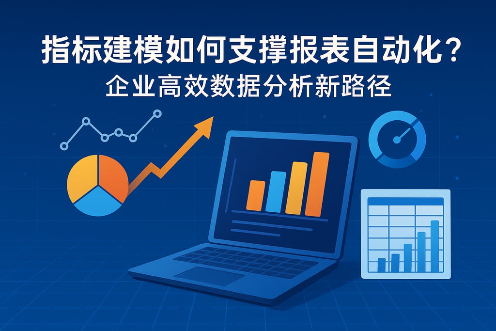 指标建模如何支撑报表自动化？企业高效数据分析新路径
