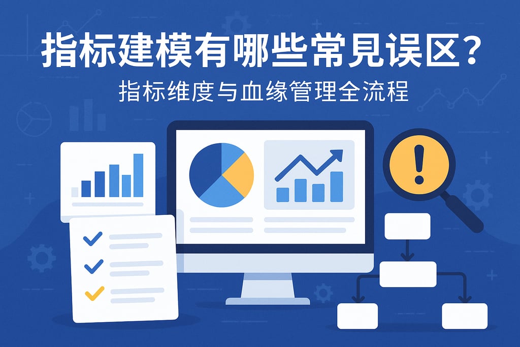 指标建模有哪些常见误区？指标维度与血缘管理全流程