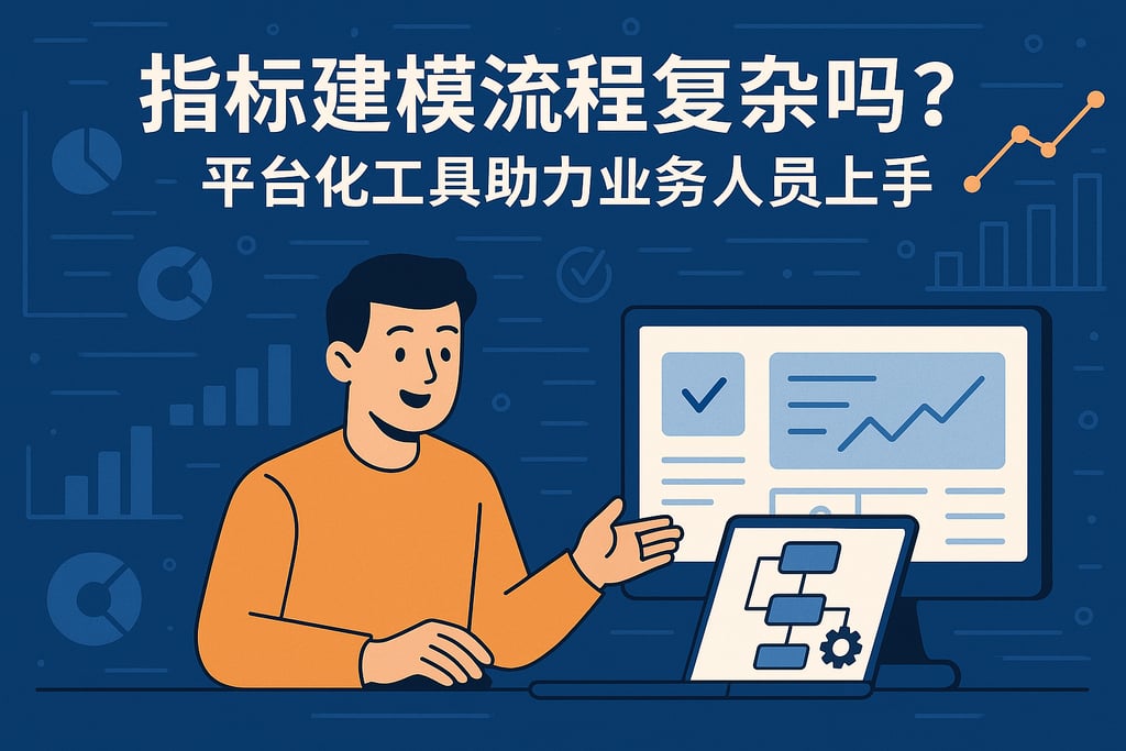 指标建模流程复杂吗？平台化工具助力业务人员上手