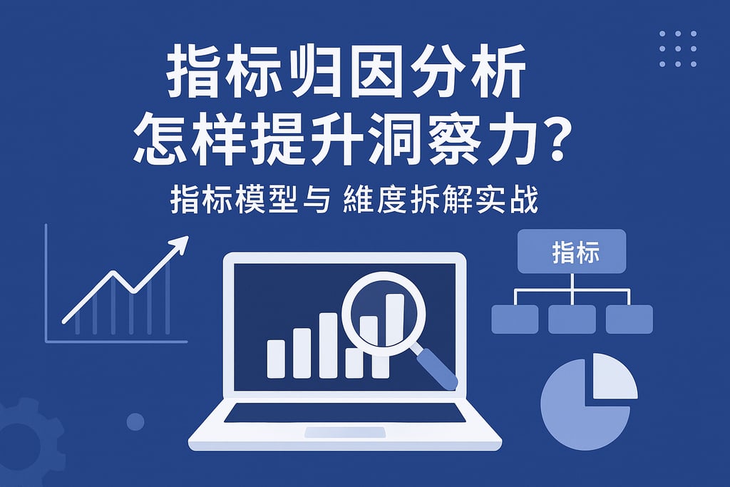 指标归因分析怎样提升洞察力？指标模型与维度拆解实战
