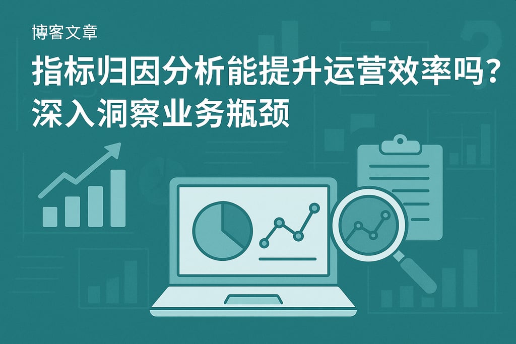 指标归因分析能提升运营效率吗？深入洞察业务瓶颈