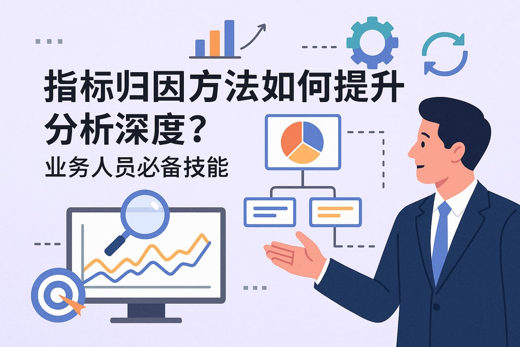 指标归因方法如何提升分析深度？业务人员必备技能
