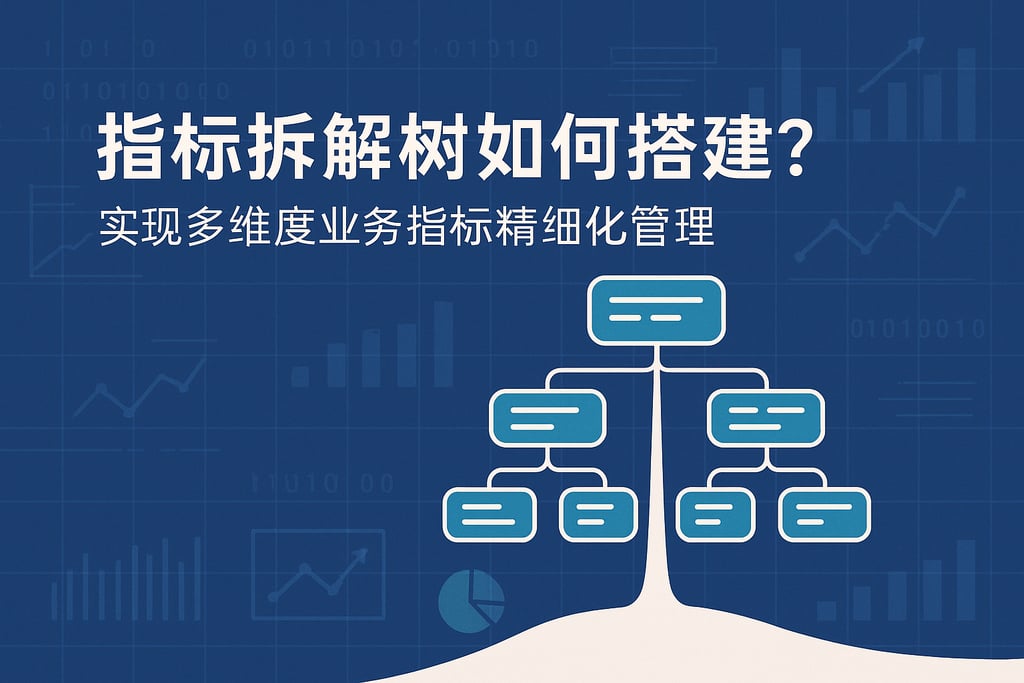 指标拆解树如何搭建？实现多维度业务指标精细化管理