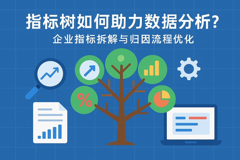 指标树如何助力数据分析？企业指标拆解与归因流程优化
