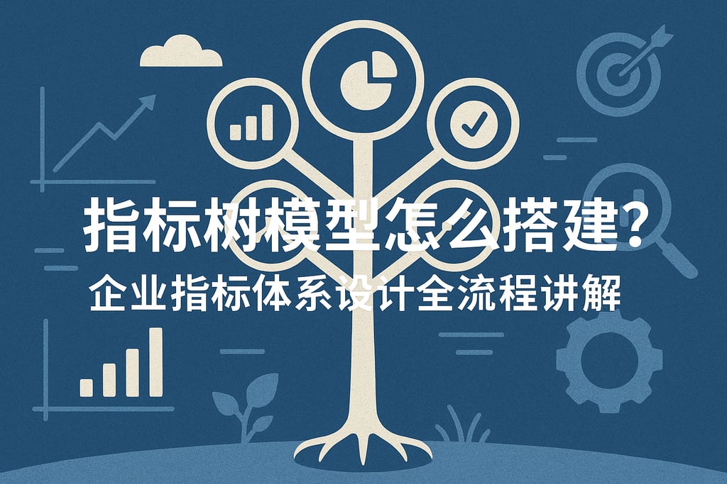 指标树模型怎么搭建？企业指标体系设计全流程讲解