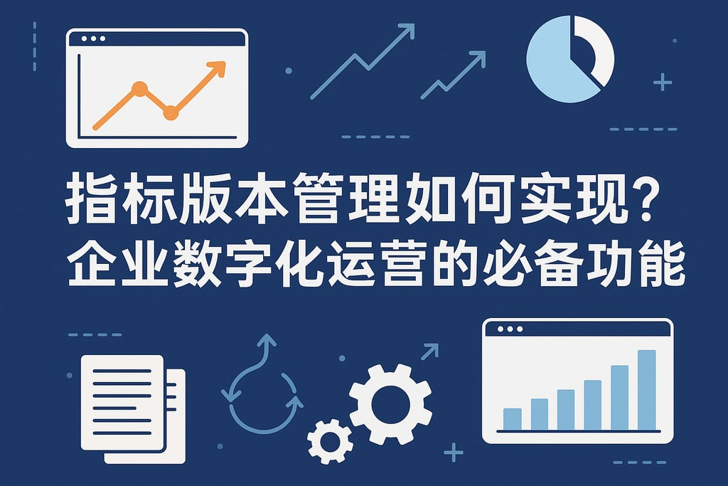 指标版本管理如何实现？企业数字化运营的必备功能