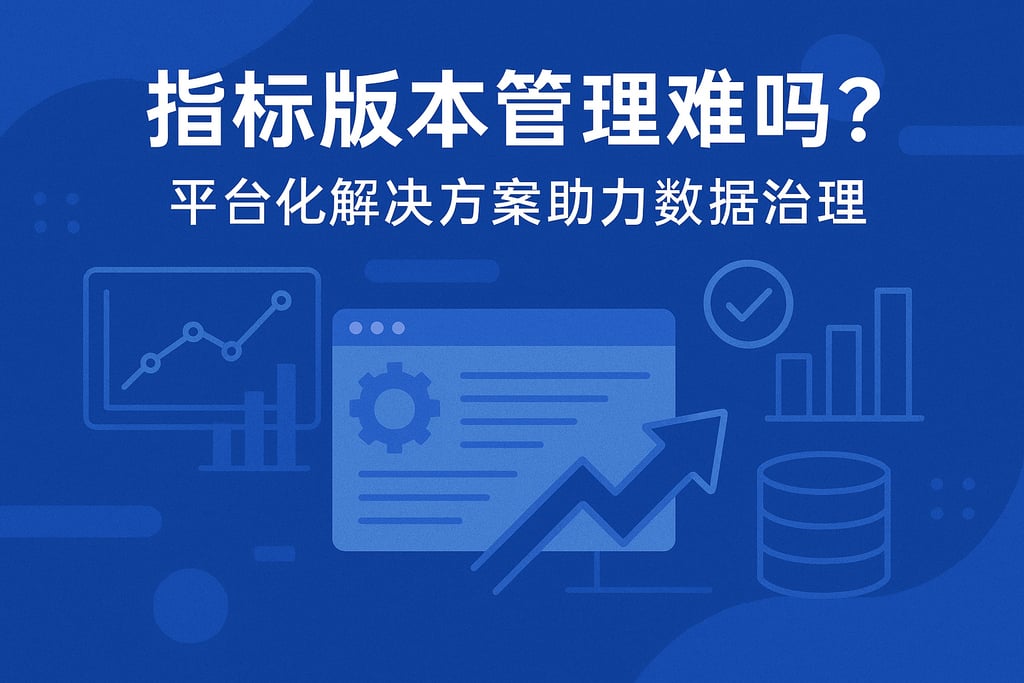 指标版本管理难吗？平台化解决方案助力数据治理