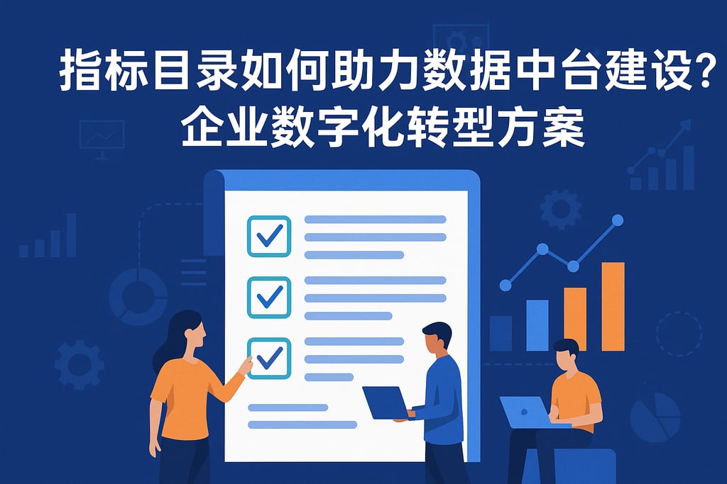 指标目录如何助力数据中台建设？企业数字化转型方案