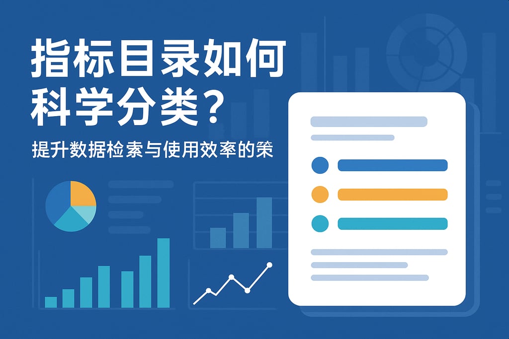 指标目录如何科学分类？提升数据检索与使用效率的策略