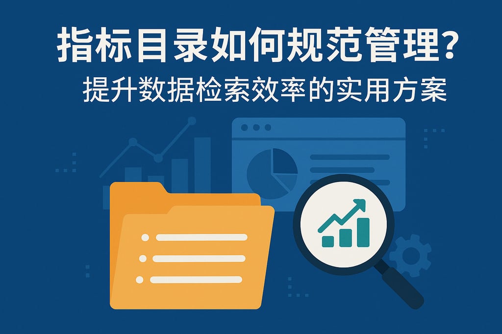 指标目录如何规范管理？提升数据检索效率的实用方案