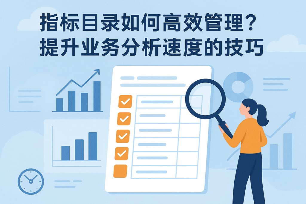 指标目录如何高效管理？提升业务分析速度的技巧