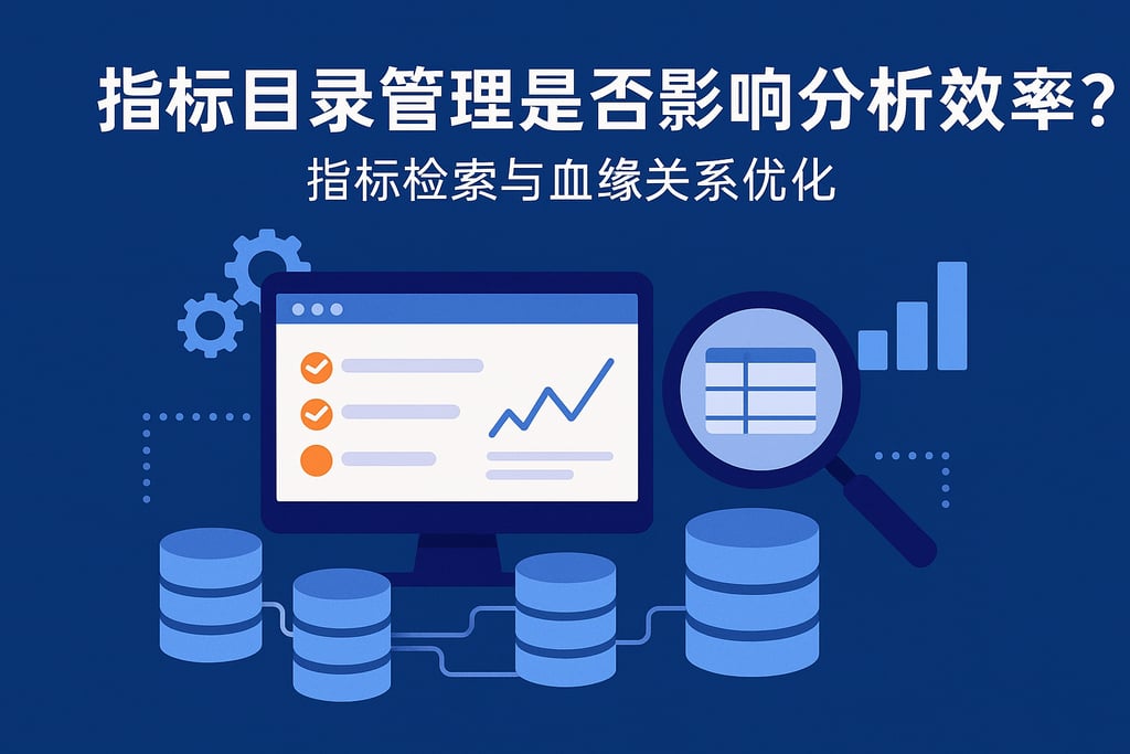 指标目录管理是否影响分析效率？指标检索与血缘关系优化