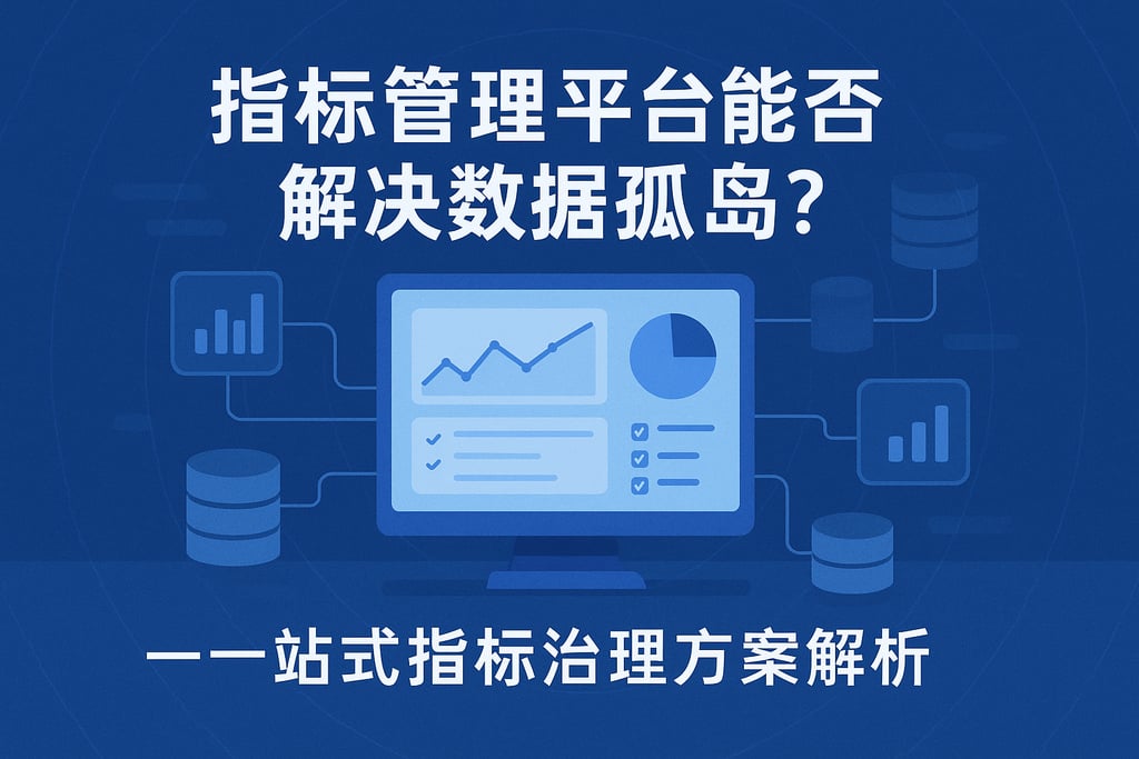 指标管理平台能否解决数据孤岛？一站式指标治理方案解析