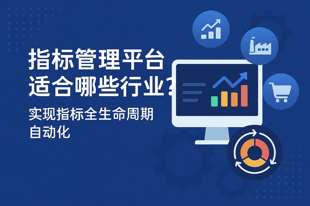 指标管理平台适合哪些行业？实现指标全生命周期自动化