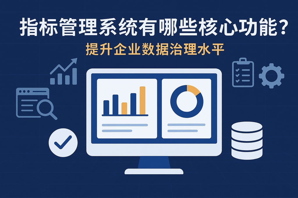 指标管理系统有哪些核心功能？提升企业数据治理水平