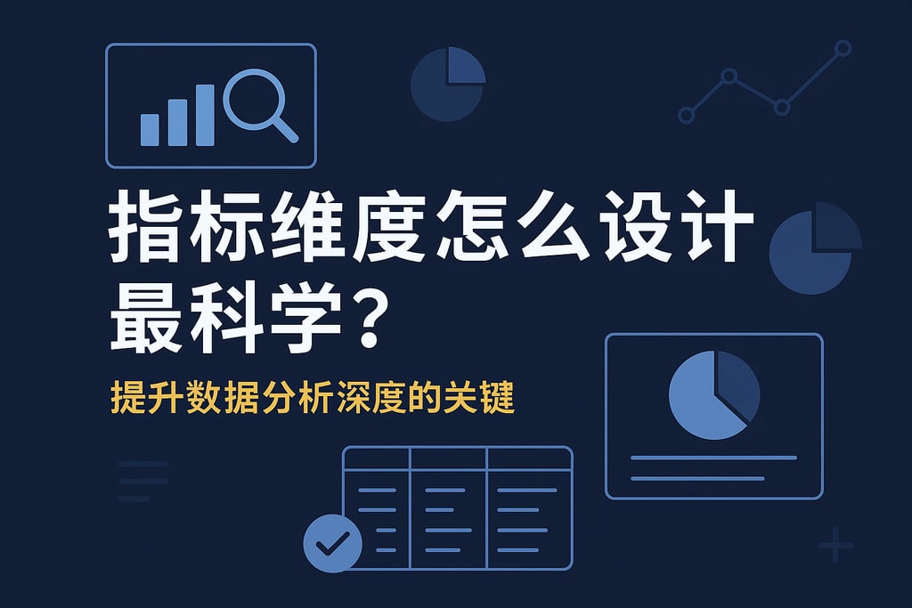 指标维度怎么设计最科学？提升数据分析深度的关键