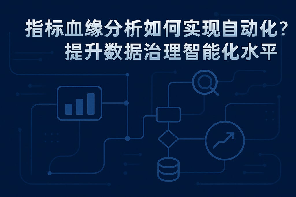 指标血缘分析如何实现自动化？提升数据治理智能化水平