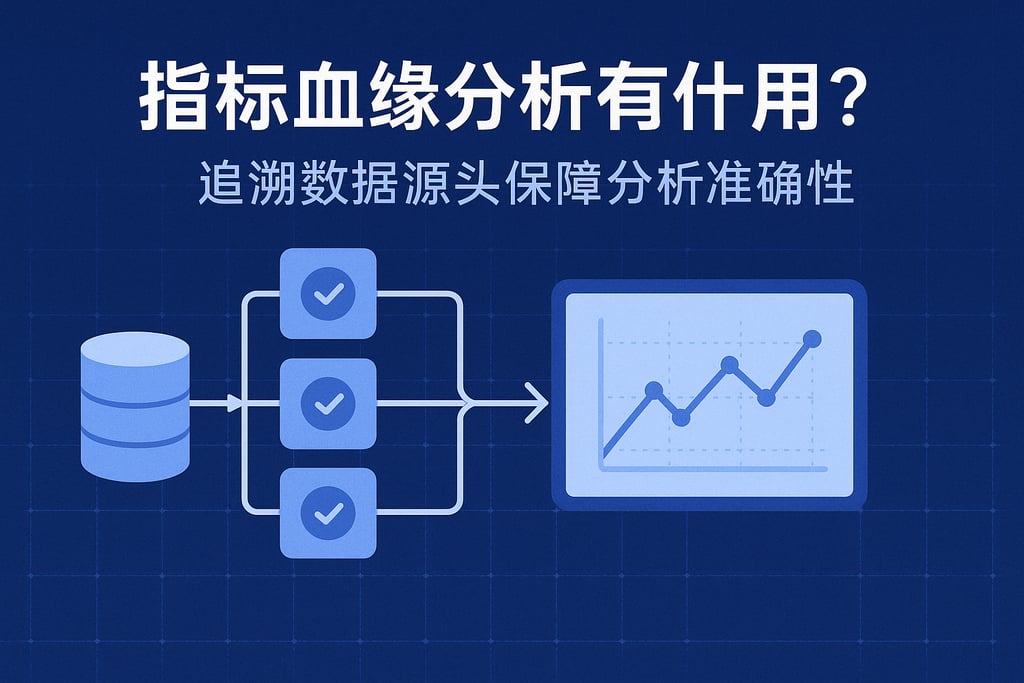 指标血缘分析有什么用？追溯数据源头保障分析准确性