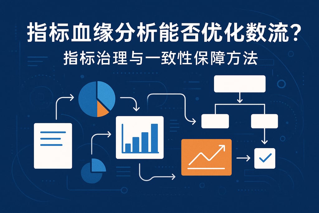 指标血缘分析能否优化数据流？指标治理与一致性保障方法