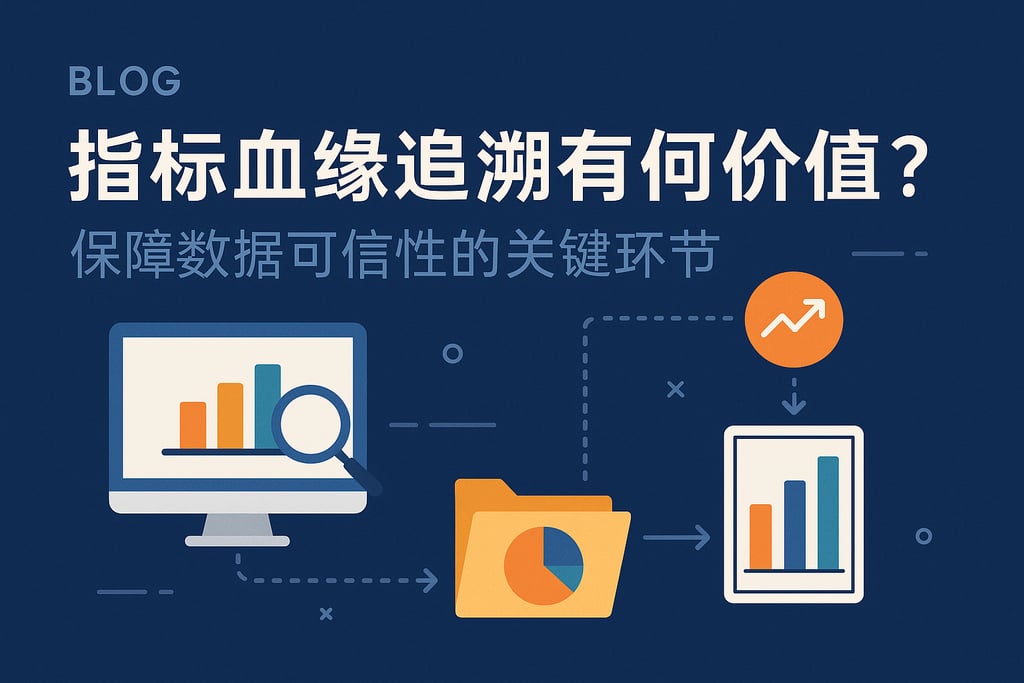 指标血缘追溯有何价值？保障数据可信性的关键环节
