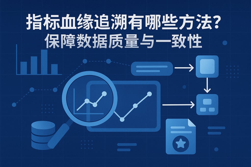 指标血缘追溯有哪些方法？保障数据质量与一致性