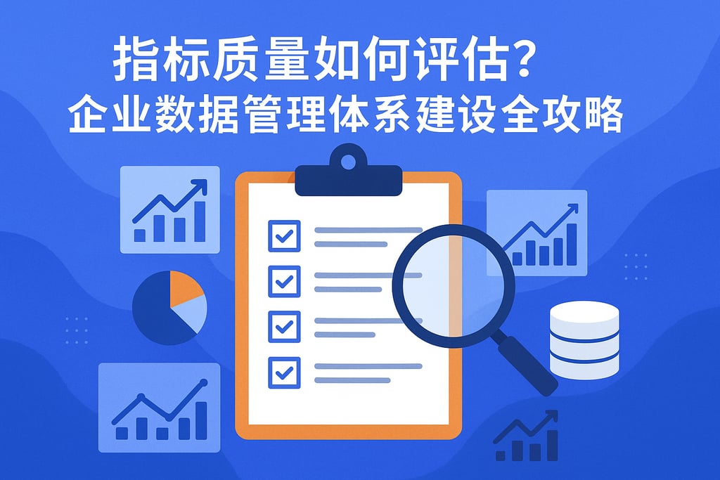 指标质量如何评估？企业数据管理体系建设全攻略