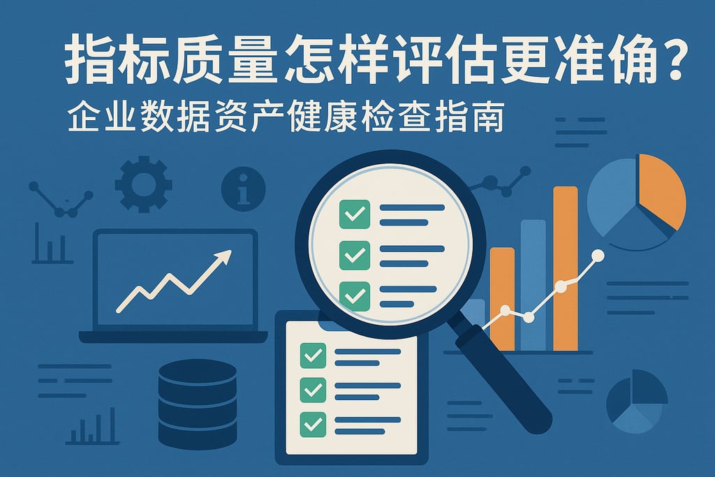 指标质量怎样评估更准确？企业数据资产健康检查指南