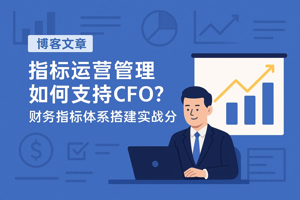 指标运营管理如何支持CFO？财务指标体系搭建实战分享