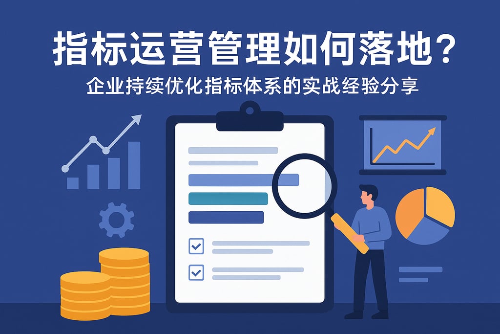 指标运营管理如何落地？企业持续优化指标体系的实战经验分享