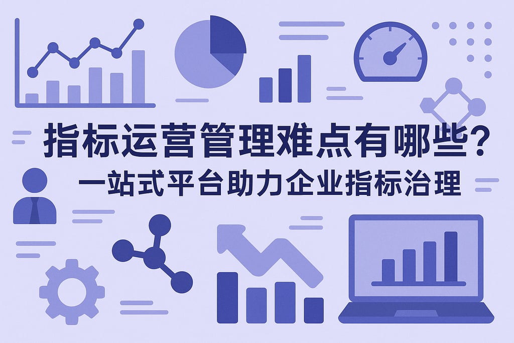 指标运营管理难点有哪些？一站式平台助力企业指标治理