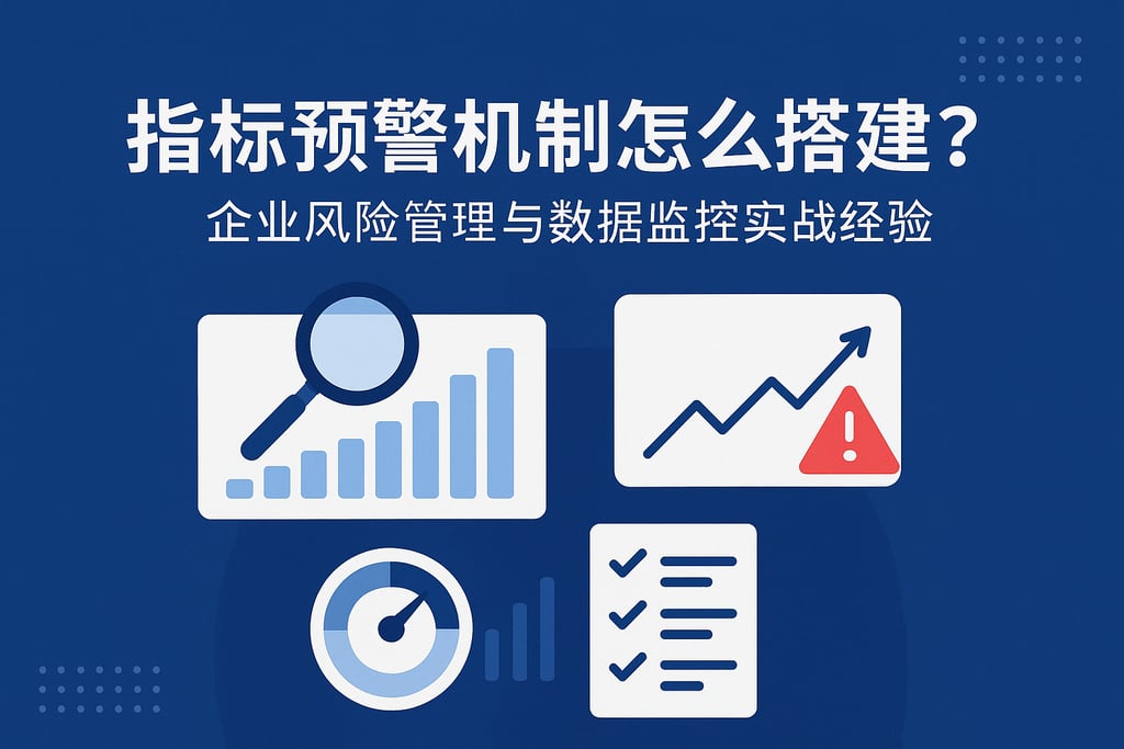 指标预警机制怎么搭建？企业风险管理与数据监控实战经验