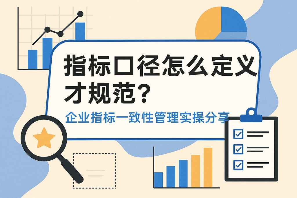 标口径怎么定义才规范？企业指标一致性管理实操分享