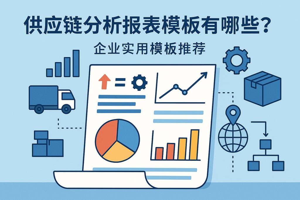 供应链分析报表模板有哪些？企业实用模板推荐