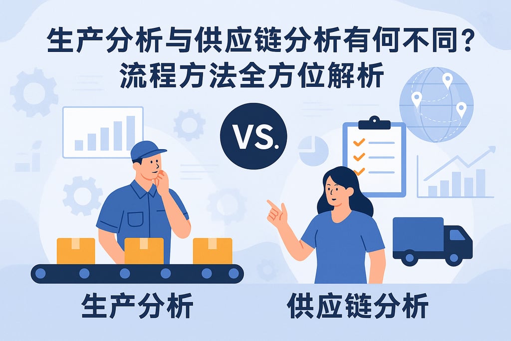 生产分析与供应链分析有何不同？流程方法全方位解析