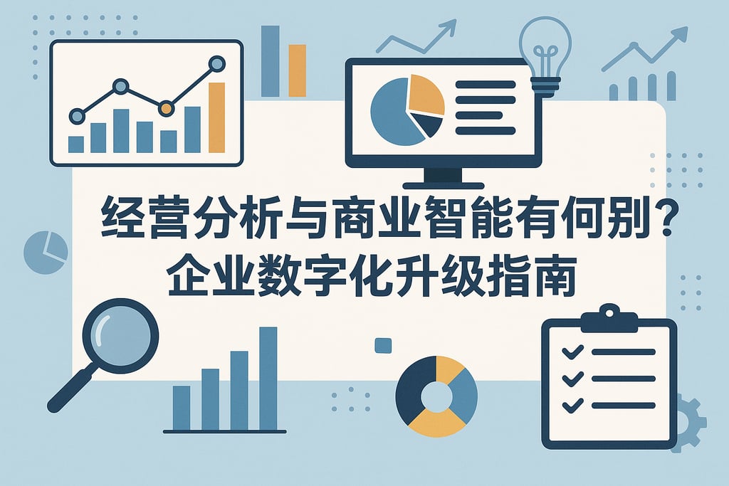 经营分析与商业智能有何区别？企业数字化升级指南