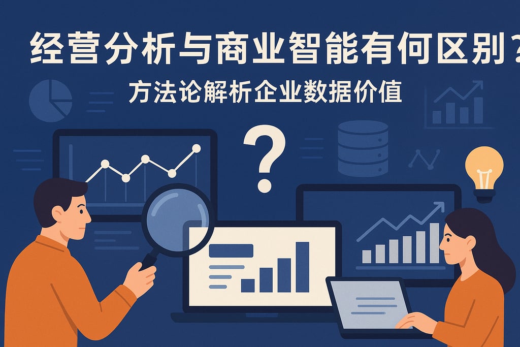 经营分析与商业智能有何区别？方法论解析企业数据价值