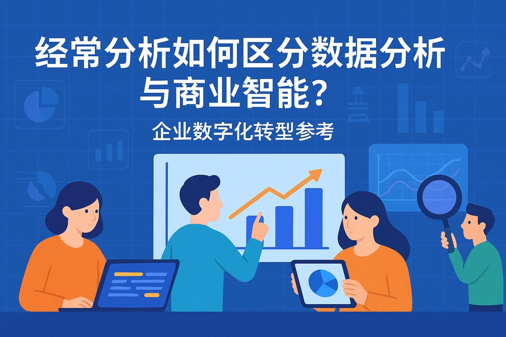 经营分析如何区分数据分析与商业智能？企业数字化转型参考